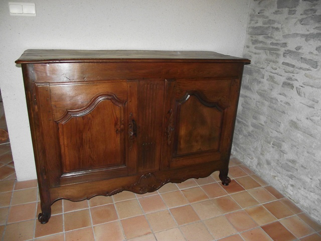 Restauration buffet en chêne XVIII ème siècle