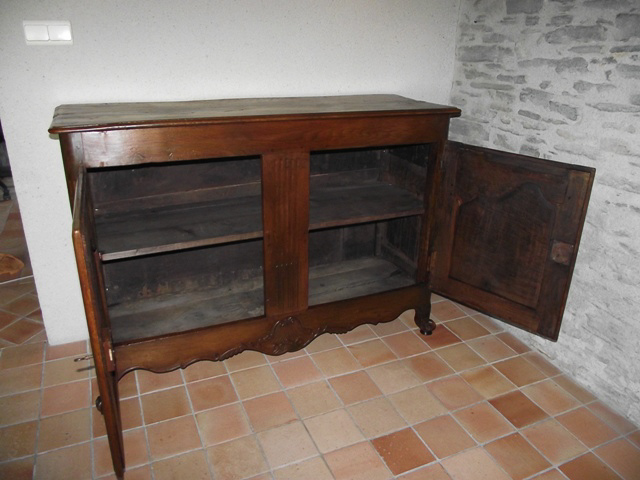 Restauration buffet en chêne XVIII ème siècle