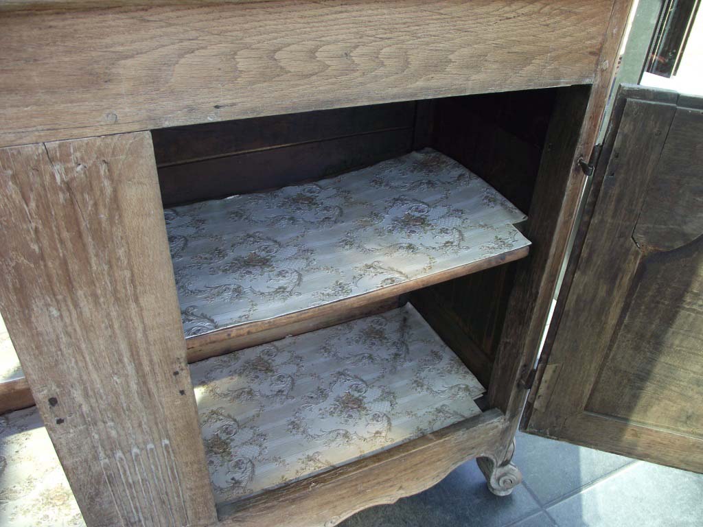 Restauration buffet en chêne XVIII ème siècle