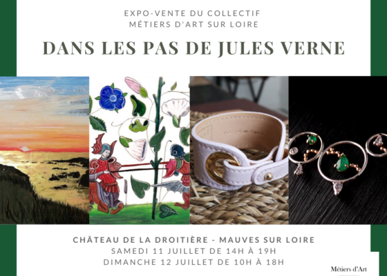 Expo-vente Métiers d’Art sur Loire – 11 et 12 juillet au Château de la Droitière à Mauves sur Loire. Expo-vente Métiers d’Art sur Loire – 11 et 12 juillet au Château de la Droitière à Mauves sur Loire.