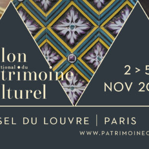 Rendez-vous au salon international du patrimoine culturel du 2 au 5 novembre 2023 Rendez-vous au salon international du patrimoine culturel du 2 au 5 novembre 2023